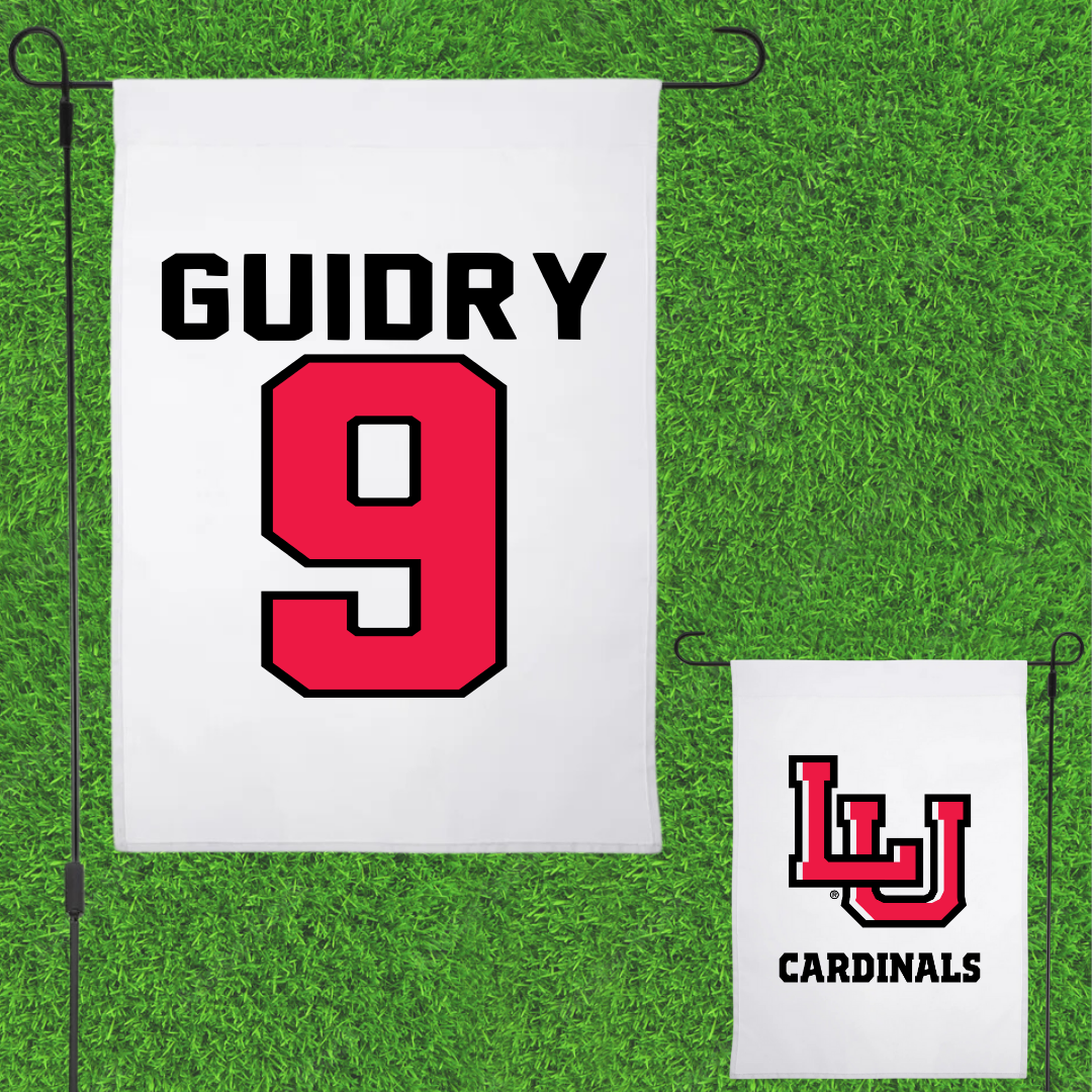 Lamar University Softball White Garden Flag - #9 Madison Guidry