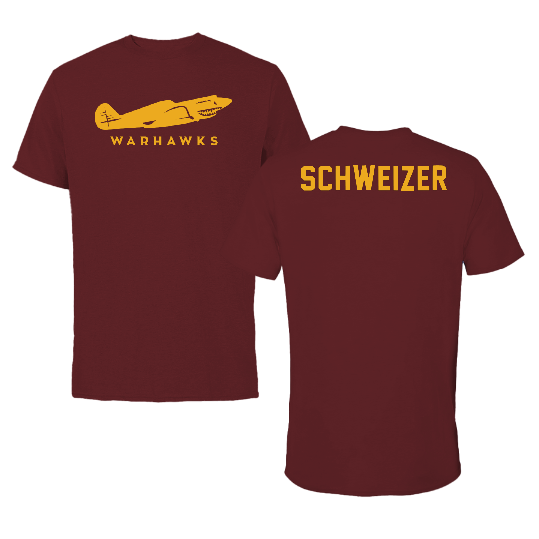 University of Louisiana Monroe TF and XC Maroon Tee - Benedikt Schweizer