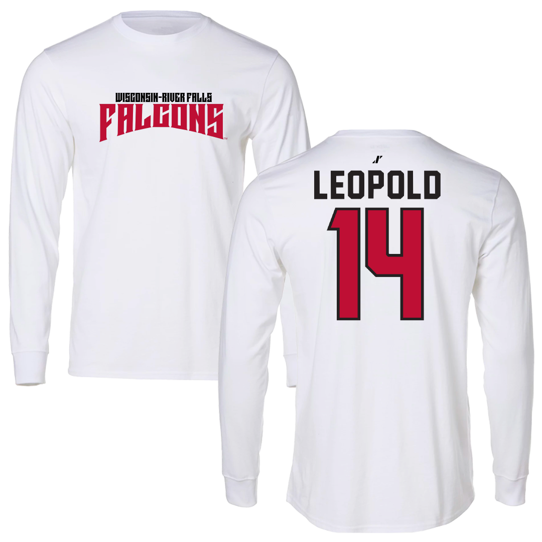 University of Wisconsin-River Falls Basketball White Classic Long Sleeve - #14 Savannah Leopold