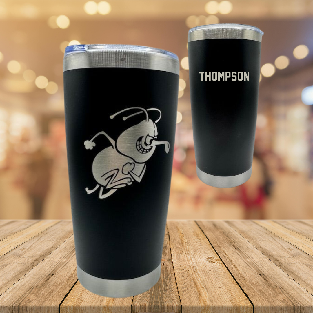University of Arkansas-Monticello Cheer Black Stainless Steel Tumbler - Sarah Thompson