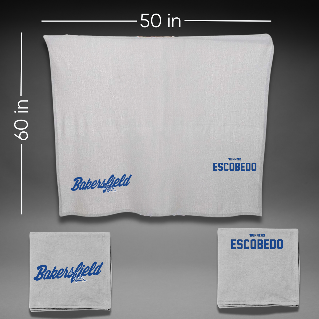 California State University-Bakersfield Wrestling Gray Blanket - Guillermo Escobedo