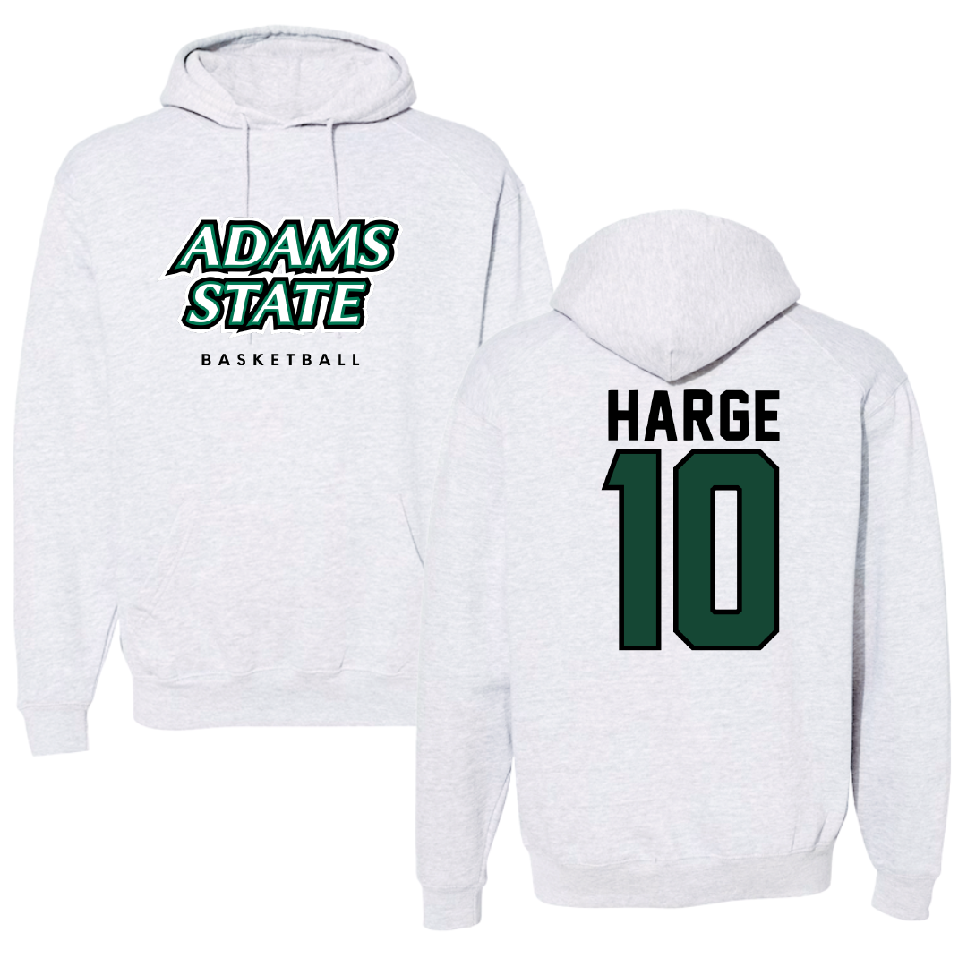 Adams State University Basketball Gray Block Hoodie - #10 John Harge