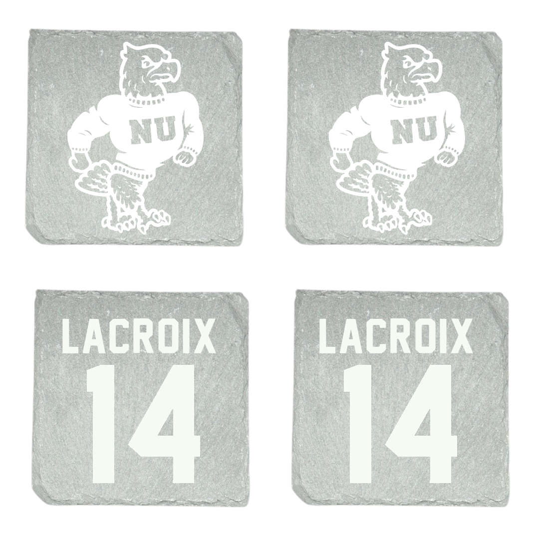 Niagara University Basketball Stone Coaster (4 Pack)  - #14 Jemima Lacroix
