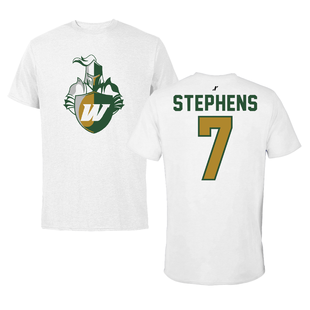 Webber International University Beach Volleyball White Tee - #7 Talan Stephens