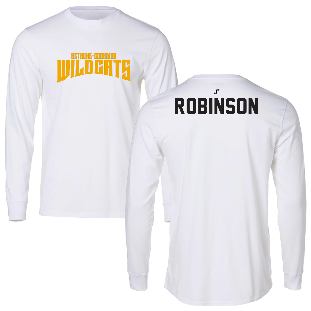 Bethune-Cookman University TF and XC White Classic Performance Long Sleeve - Damaris Robinson