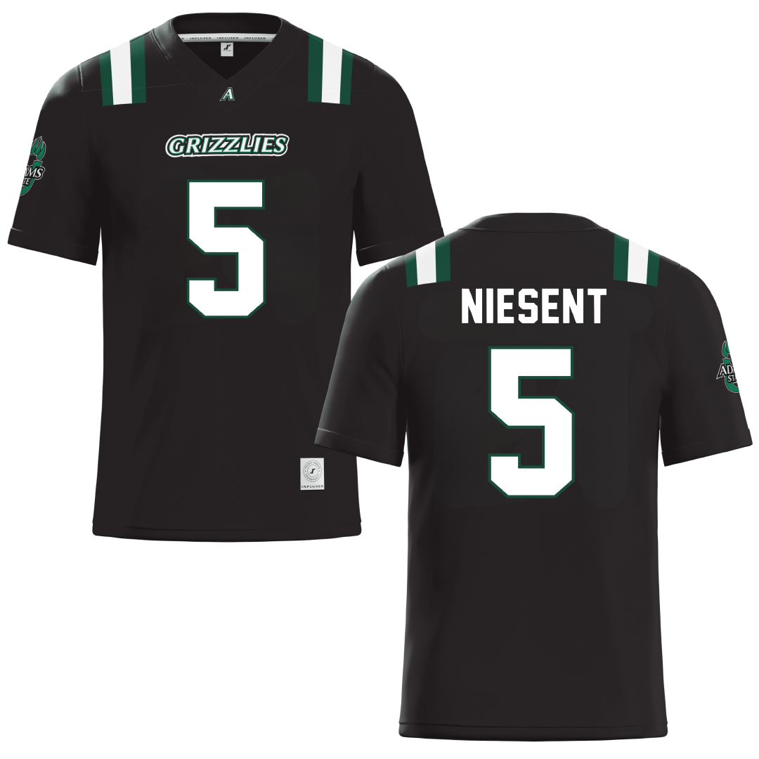 Adams State University Black Football Jersey - #5 Jordan Niesent