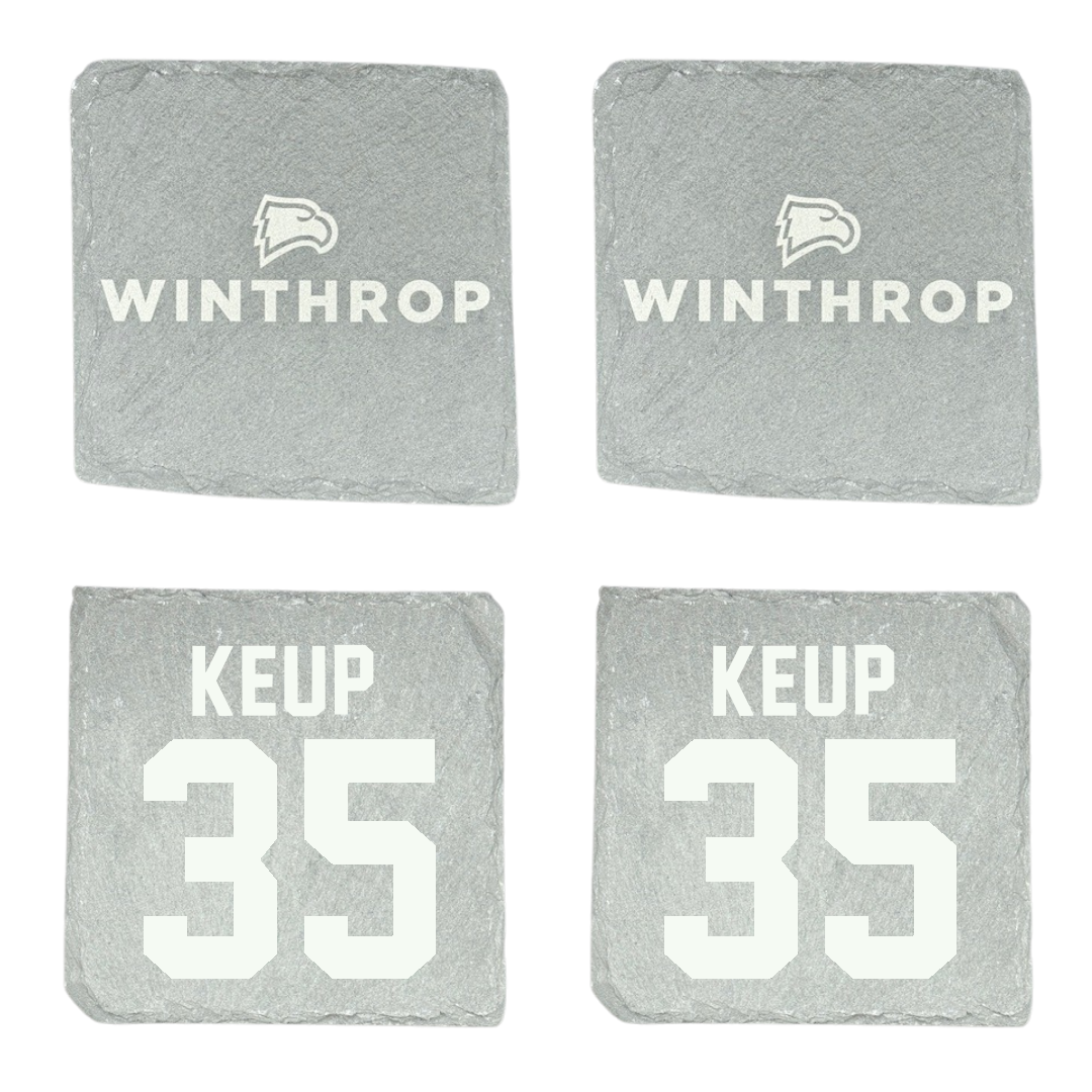 Winthrop University Baseball Stone Coaster (4 Pack)  - #35 Shane Keup