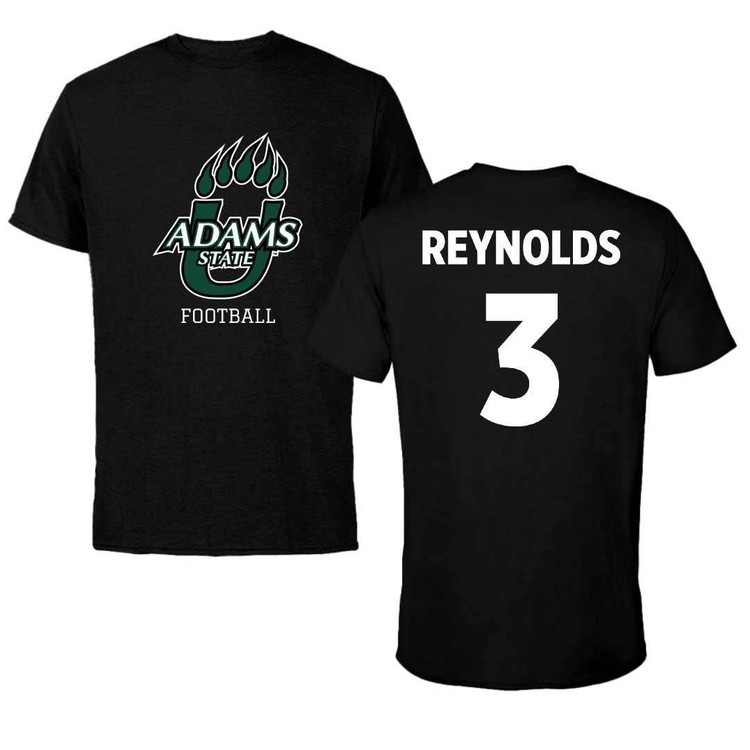 Adams State University Football Black State Performance Tee - #3 Tracey Reynolds