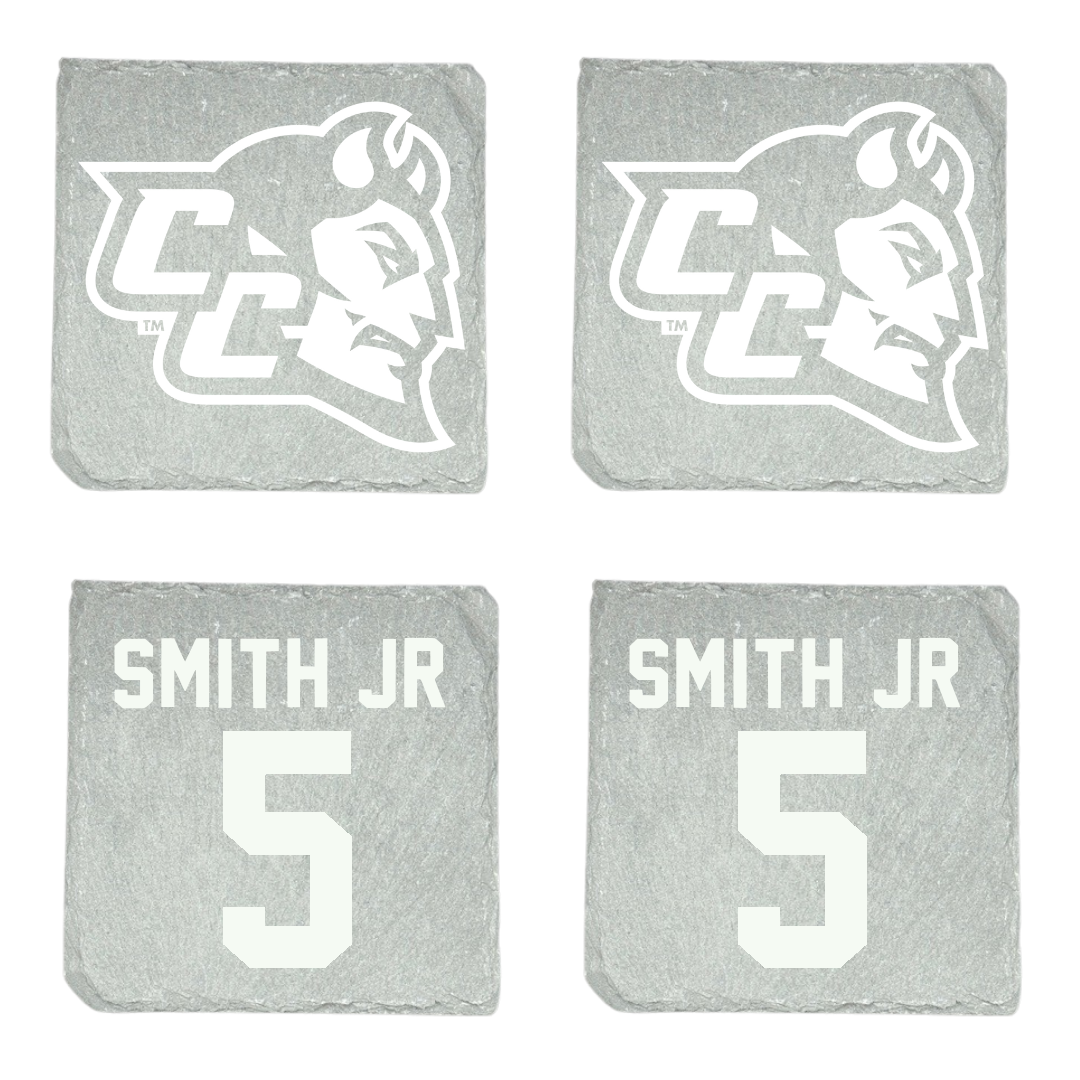 Central Connecticut State University Basketball Stone Coaster (4 Pack)  - #5 Darin Smith Jr
