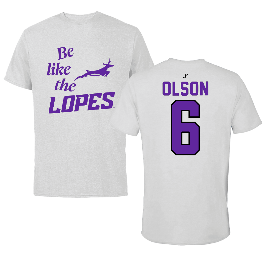 Grand Canyon University Lacrosse Light Gray Be Like Us Tee - #6 Blake Olson