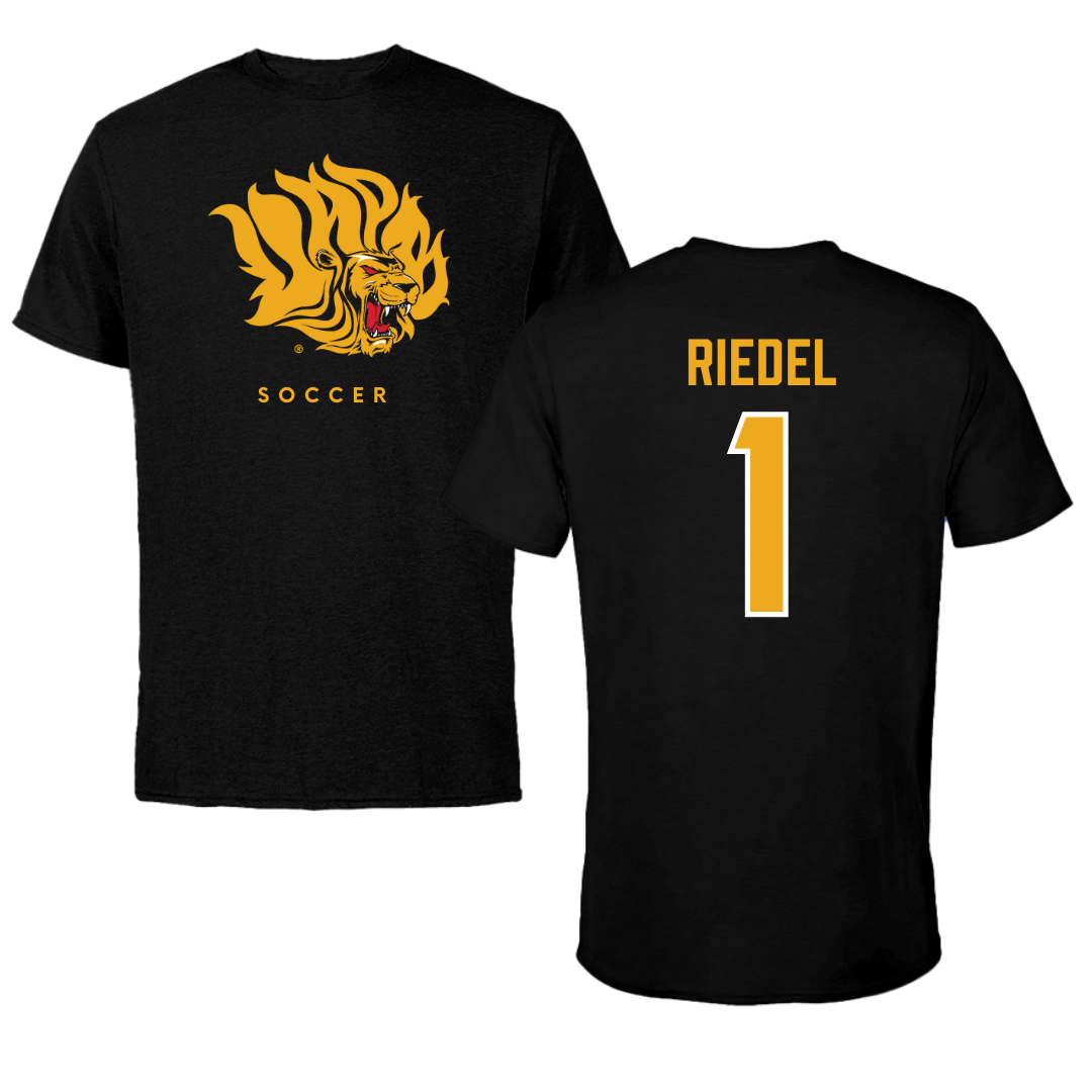 University of Arkansas-Pine Bluff Soccer Black Performance Tee - #1 Makaila Riedel