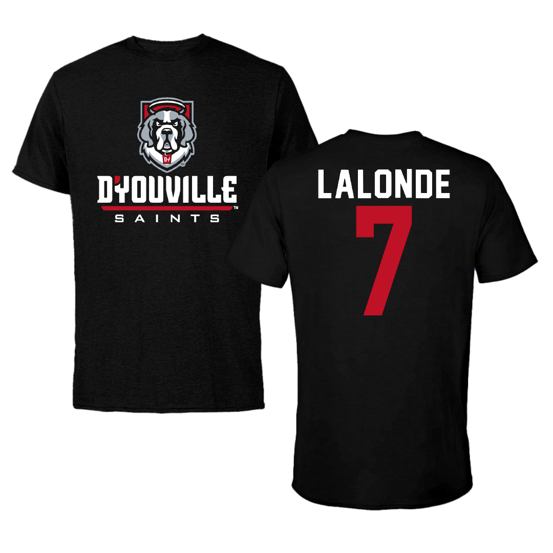 D'Youville University Lacrosse Black Performance Tee - #7 BreeLynn LaLonde