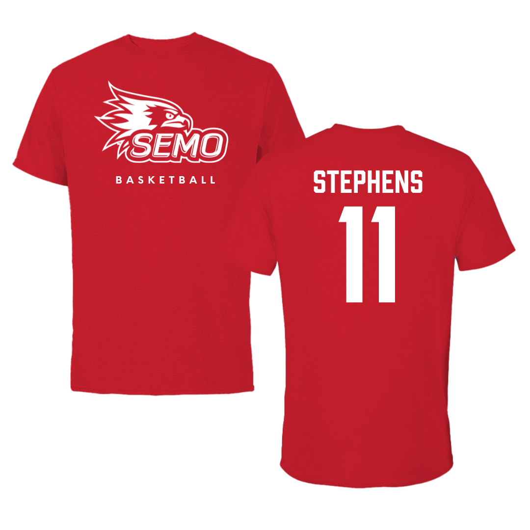 Southeast Missouri State University Basketball Red Performance Tee - #11 Abby Stephens
