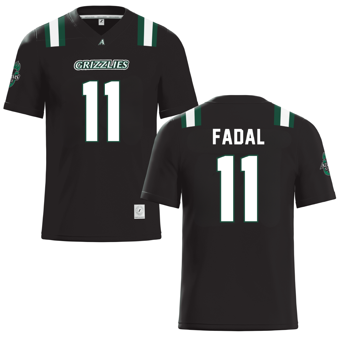 Adams State University Black Football Jersey - #11 Austin Fadal