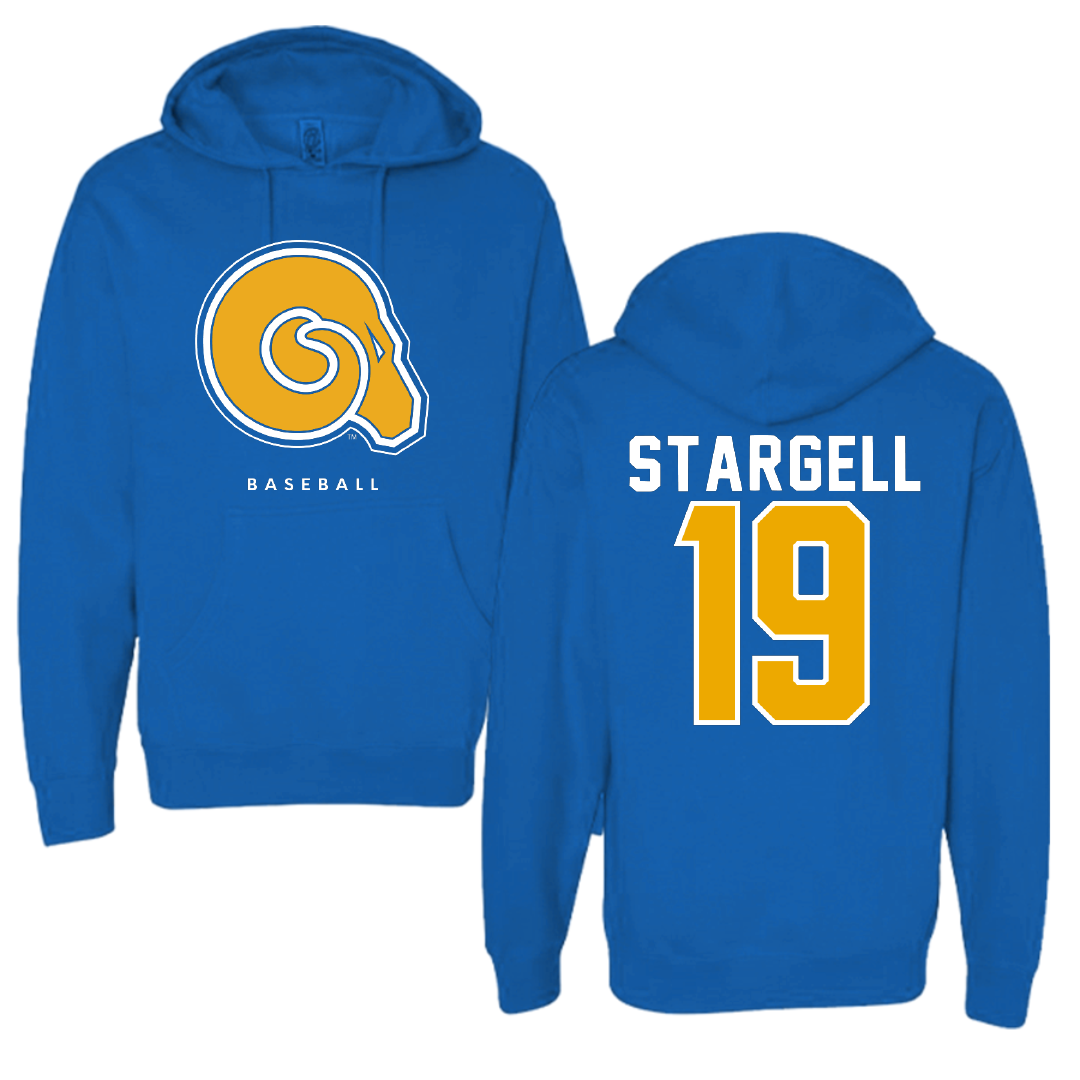 Albany State University Baseball Blue Hoodie - #19 Seth Stargell