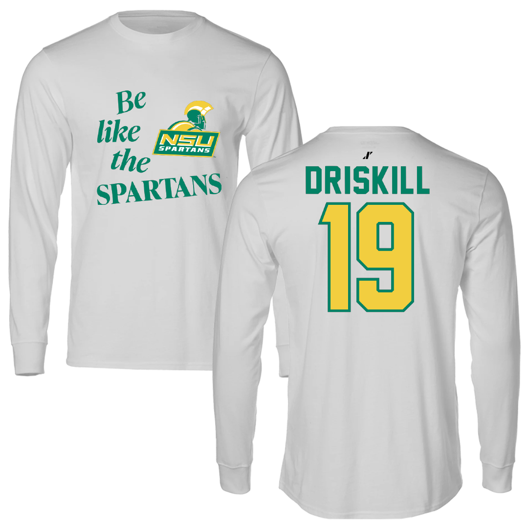 Norfolk State University Baseball Light Gray Be Like Us Long Sleeve - #19 Reid Driskill