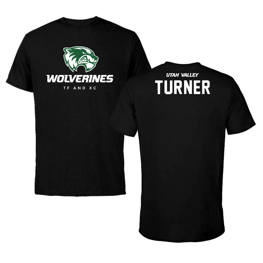 Utah Valley University TF and XC Black Mascot Performance Tee - Andrew Turner