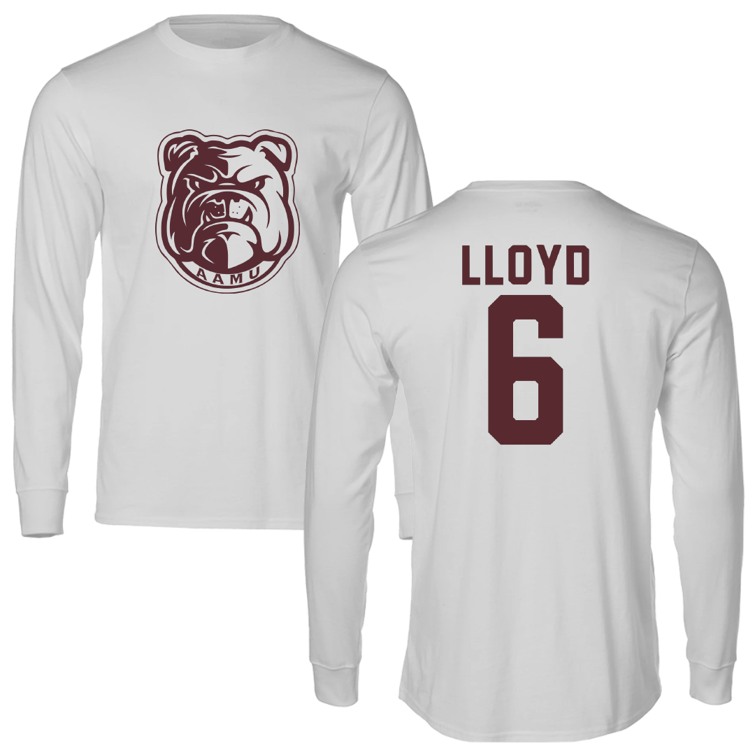 Alabama A&M University Baseball Light Gray Performance Long Sleeve - #6 Mekhi Lloyd