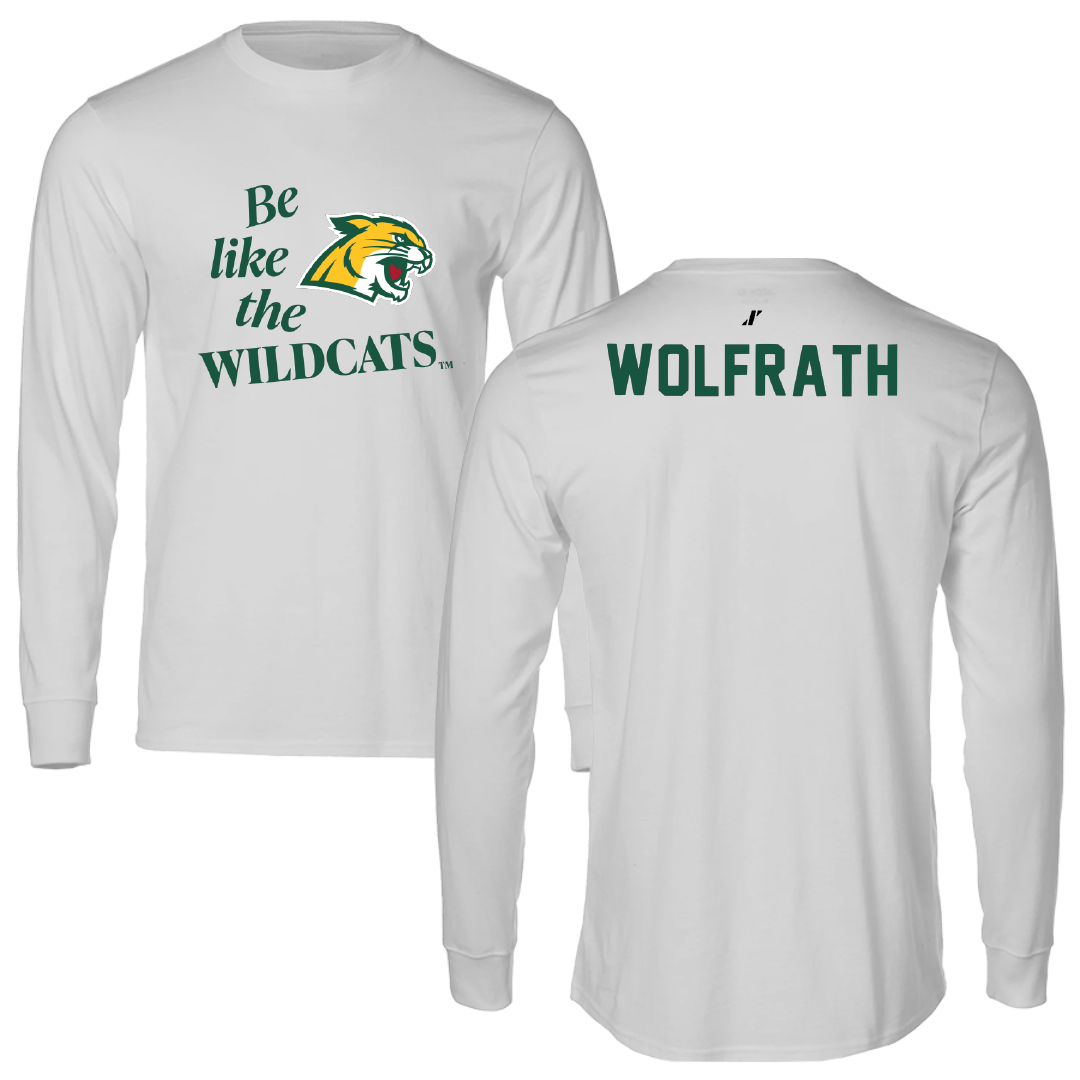 Northern Michigan University TF and XC Light Gray Be Like Us Long Sleeve - Ellyse Wolfrath
