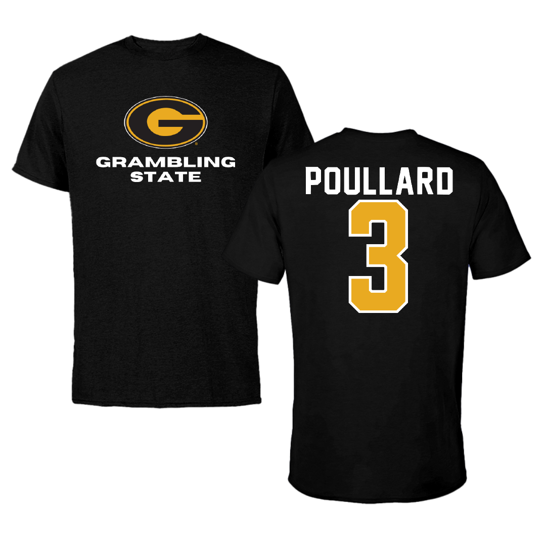 Grambling State University Softball Black Tee - #3 Brooklynn Poullard