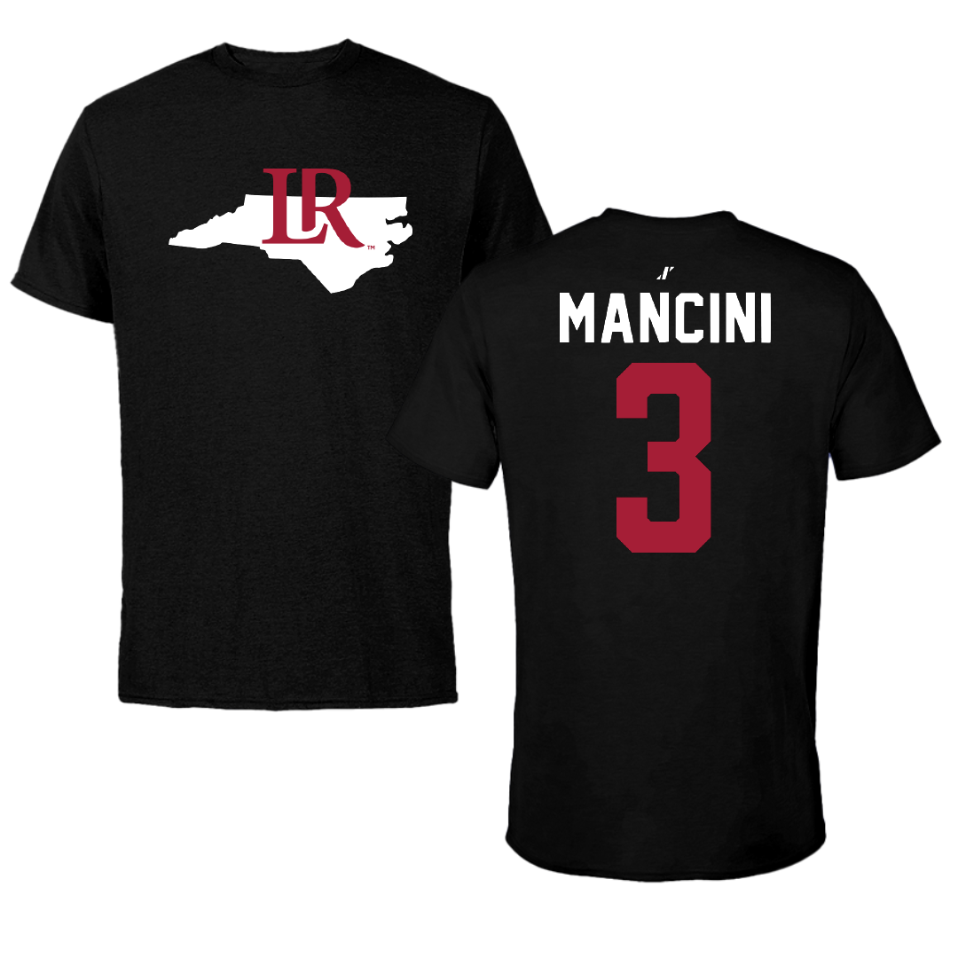 Lenoir-Rhyne University Lacrosse Black State Tee - #3 Matthew Mancini