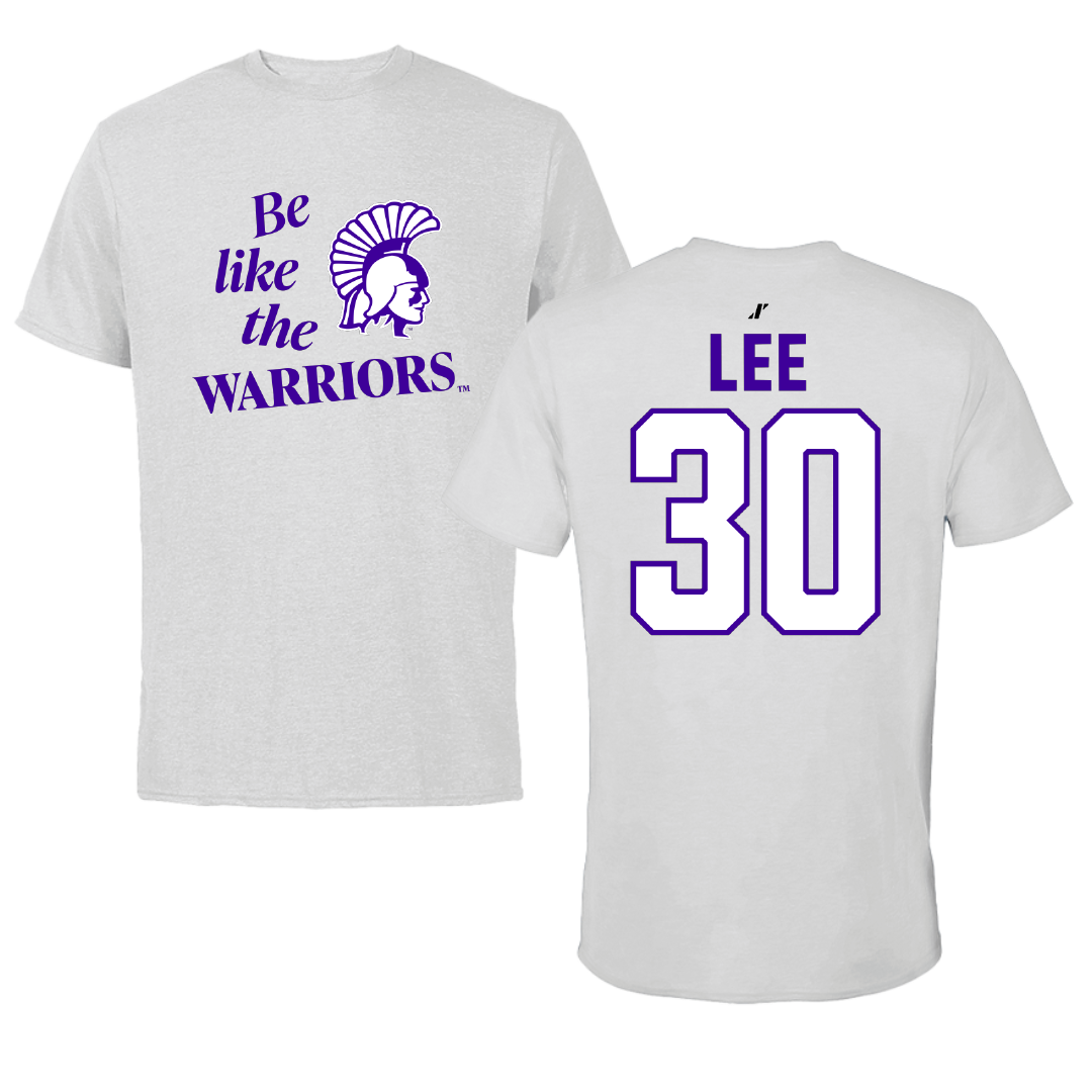 Winona State University Baseball Light Gray Be Like Us Performance Tee - #30 Peyton Lee