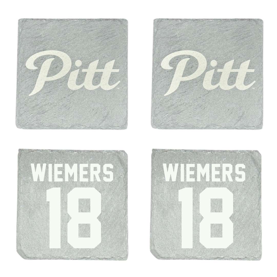 Pittsburg State University Baseball Stone Coaster (4 Pack)  - #18 Brett Wiemers