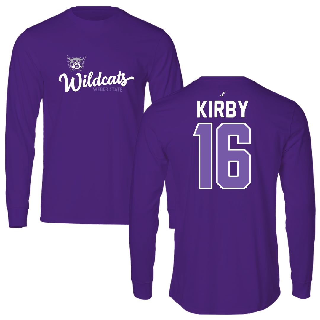 Weber State University Soccer Purple General Long Sleeve - #16 Grace Kirby
