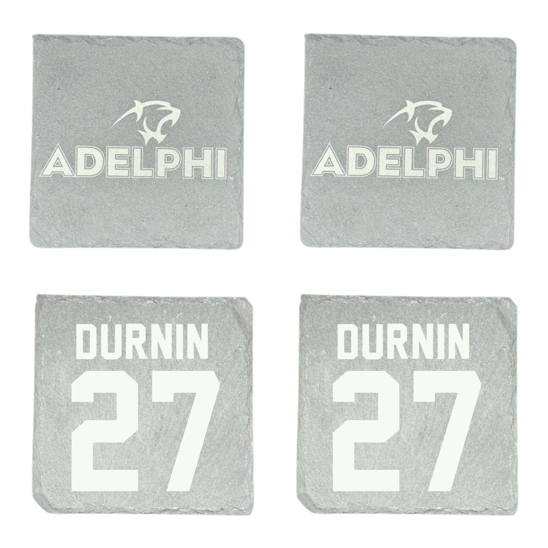 Adelphi University Lacrosse Stone Coaster (4 Pack)  - #27 Ryan Durnin