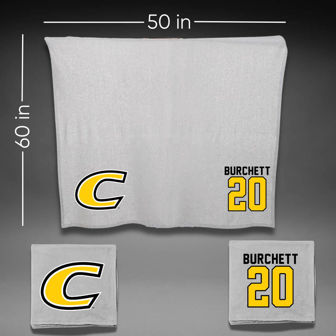 Centre College Soccer Gray Blanket - #20 Lily Burchett
