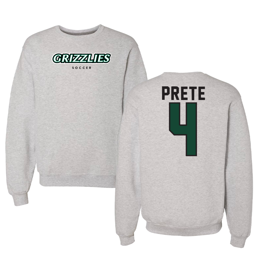 Adams State University Soccer Gray Grizzlies Crewneck - #4 Brianna Prete