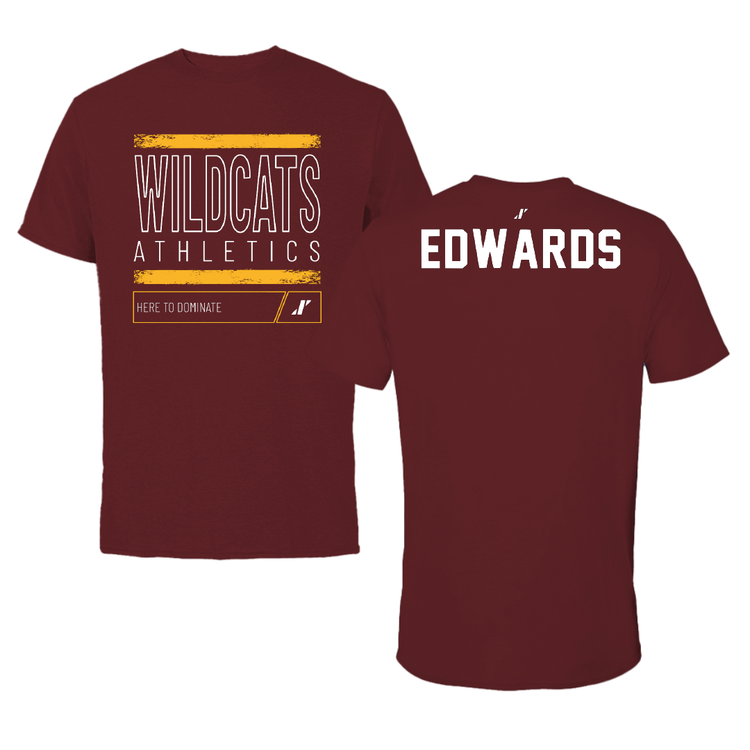Bethune-Cookman University TF and XC Maroon Dominate Tee - Latoria Edwards