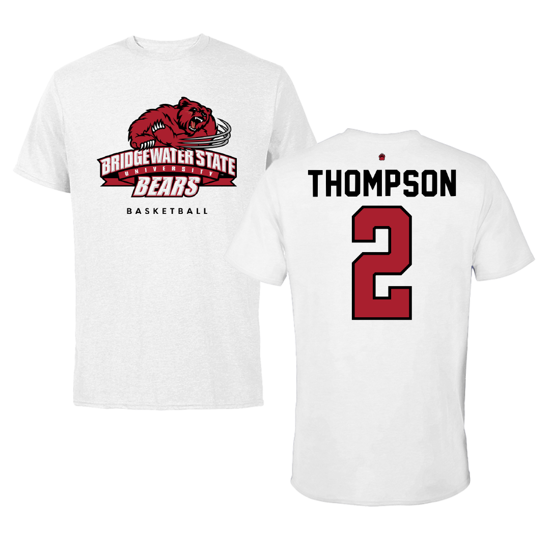 Bridgewater State University Basketball White Tee - #2 Alexia Thompson