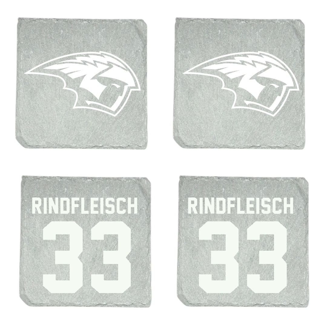 University of Wisconsin-Oshkosh Basketball Stone Coaster (4 Pack)  - #33 Riley Rindfleisch