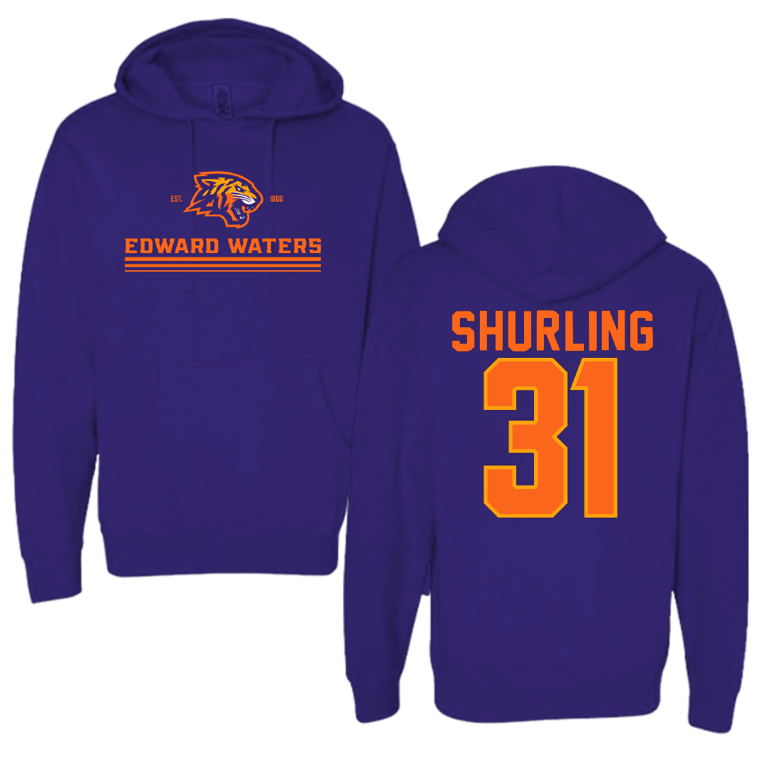 Edward Waters University Baseball Purple General Hoodie - #31 Cason Shurling