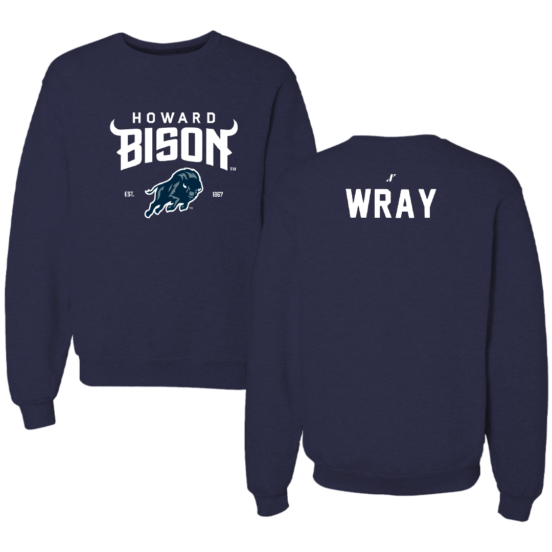 Howard University TF and XC Navy General Crewneck - Sean Wray