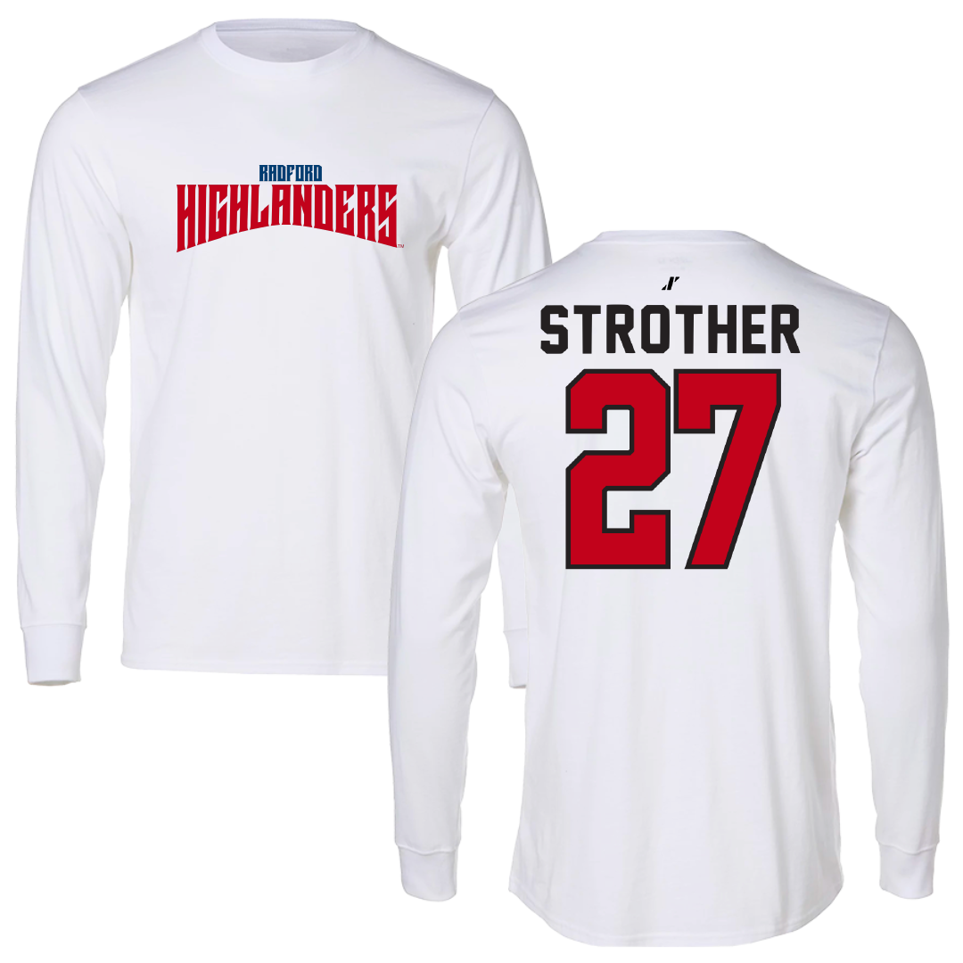 Radford University Lacrosse White Classic Long Sleeve - #27 Emily Strother