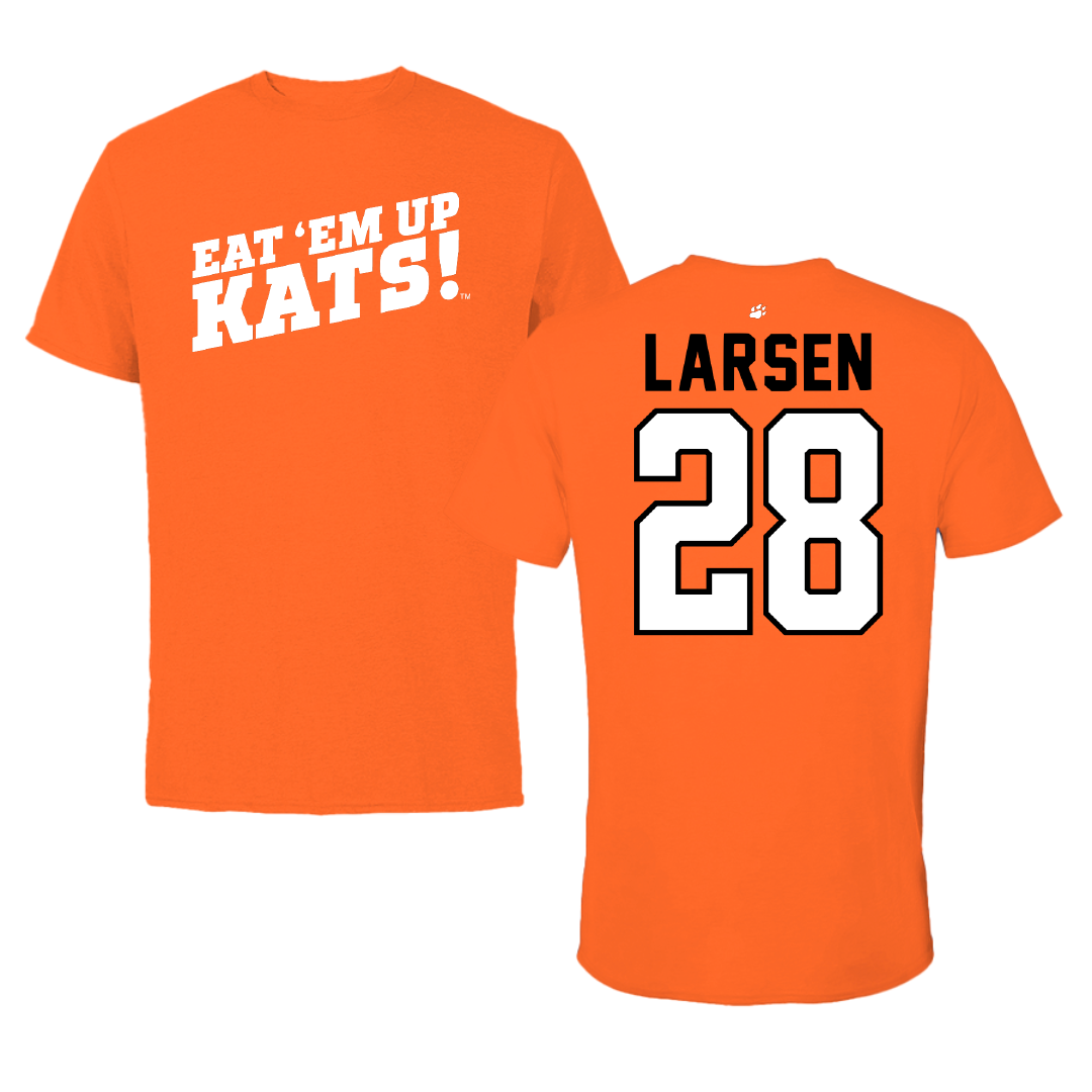 Sam Houston State University Soccer Orange Performance Tee - #28 Ruth Larsen