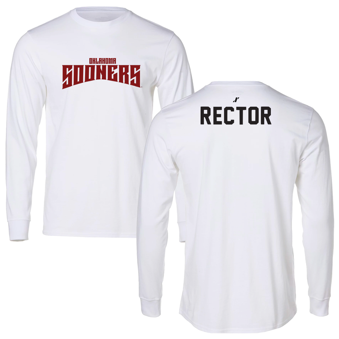 University of Oklahoma Rowing White Classic Performance Long Sleeve - Lily Rector
