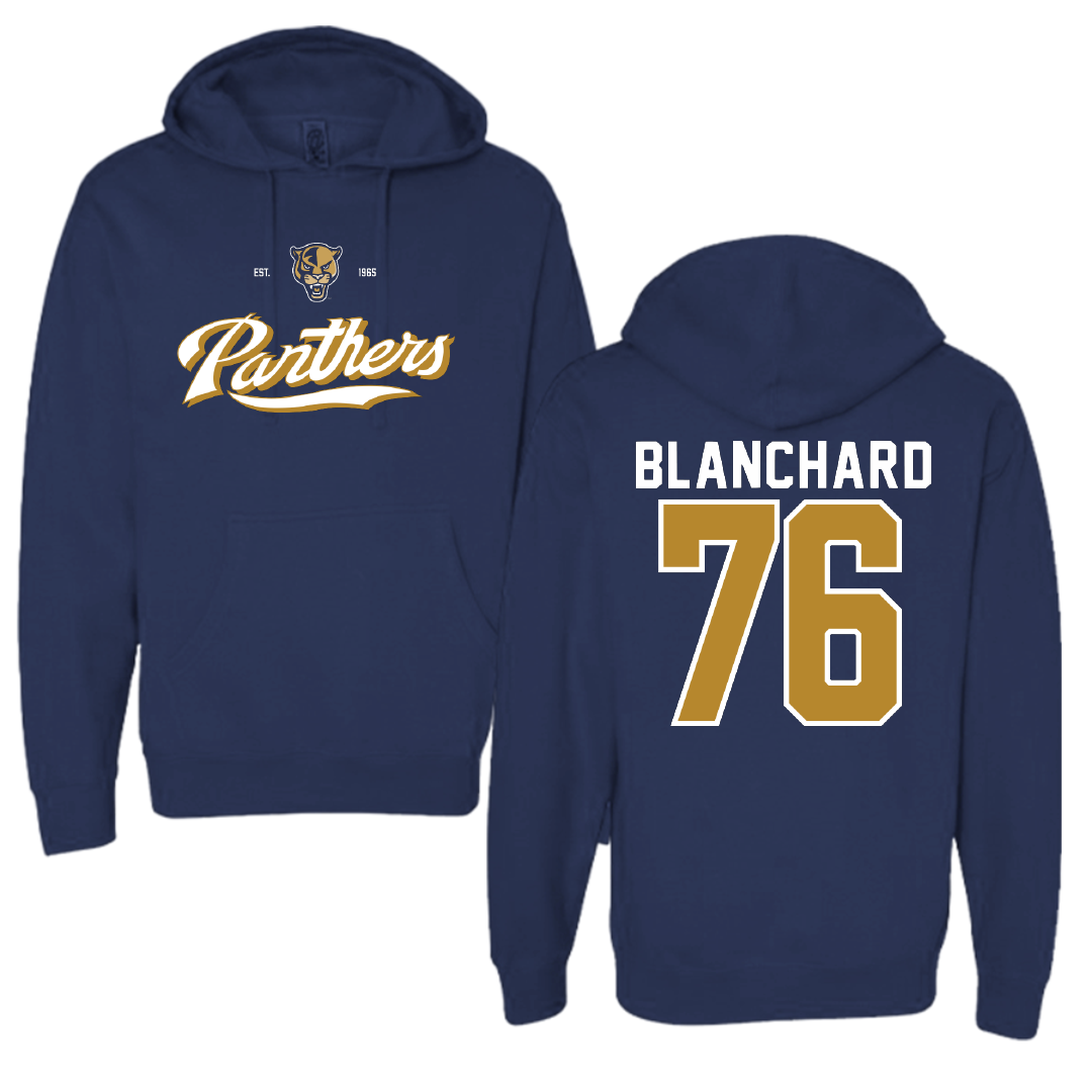 Florida International University Football Navy General Hoodie - #76 Bo Blanchard