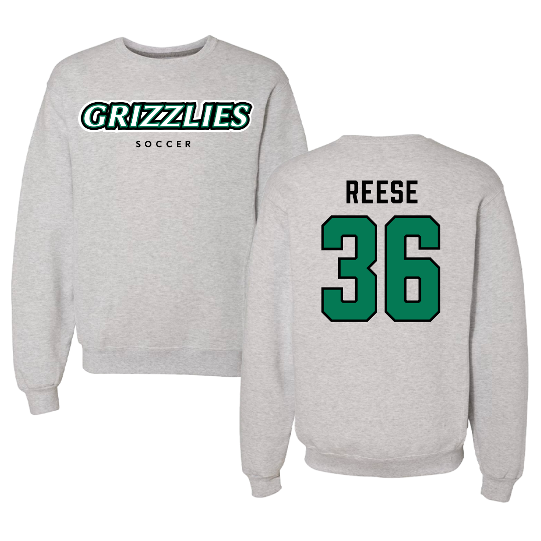 Adams State University Soccer Gray Grizzlies Crewneck - #36 Kaidin Reese