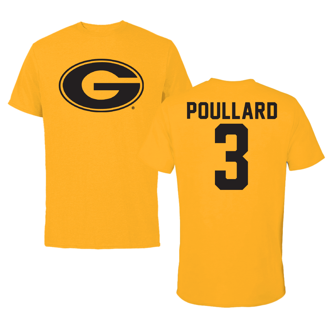 Grambling State University Softball Gold Performance Tee - #3 Brooklynn Poullard
