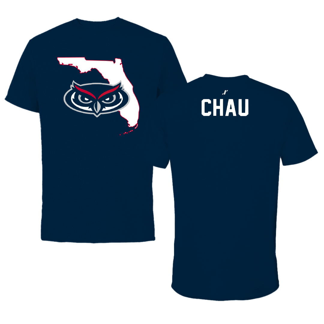 Florida Atlantic University Dance Navy State Performance Tee - Bernice Chau
