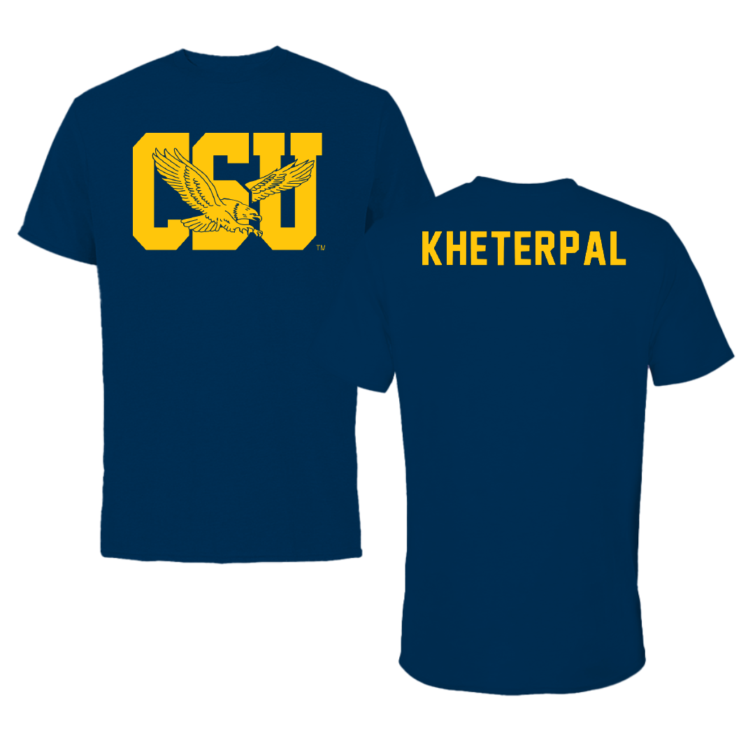 Coppin State University Tennis Navy Tee - Harsh Kheterpal
