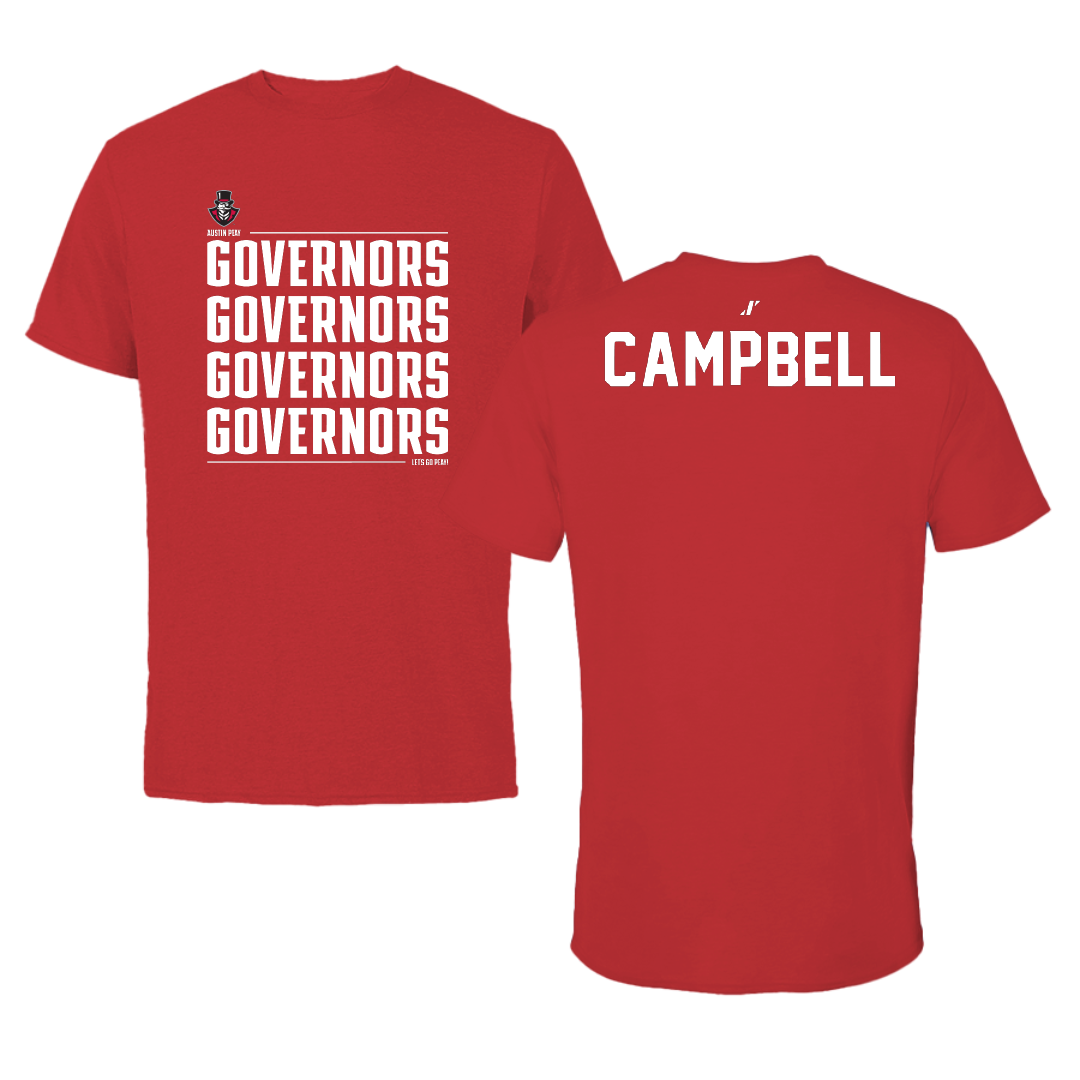 Austin Peay State University Golf Red General Performance Tee - Kaley Campbell