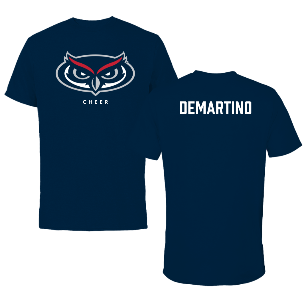 Florida Atlantic University Cheer Navy Mascot Tee - Laura DeMartino