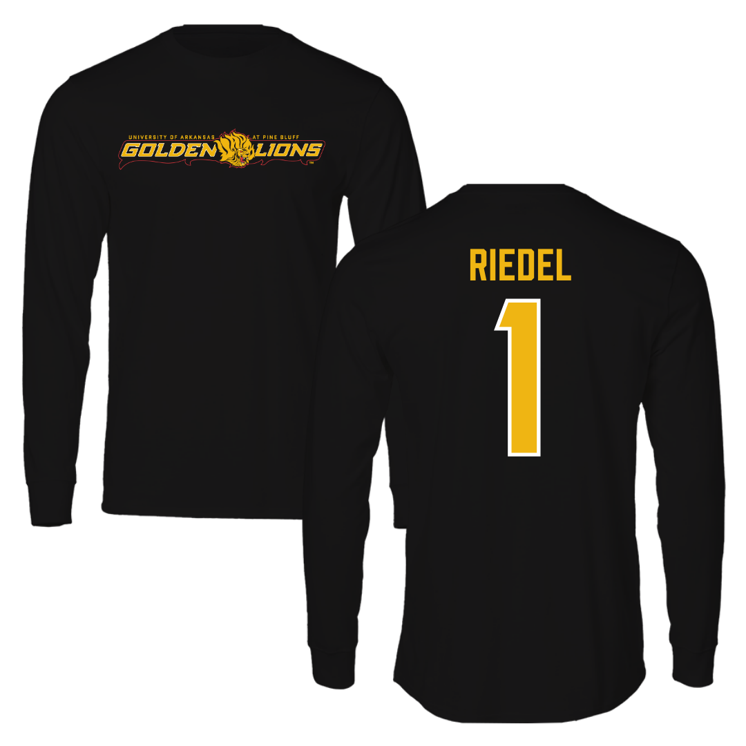University of Arkansas-Pine Bluff Soccer Black Performance Long Sleeve - #1 Makaila Riedel