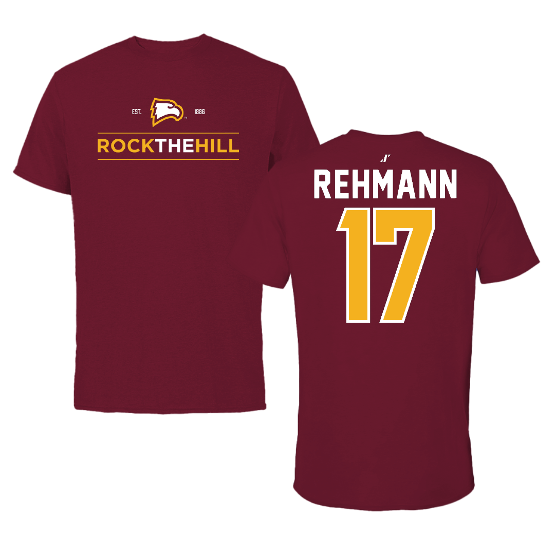 Winthrop University Volleyball Garnet General Tee - #17 Maeve Rehmann