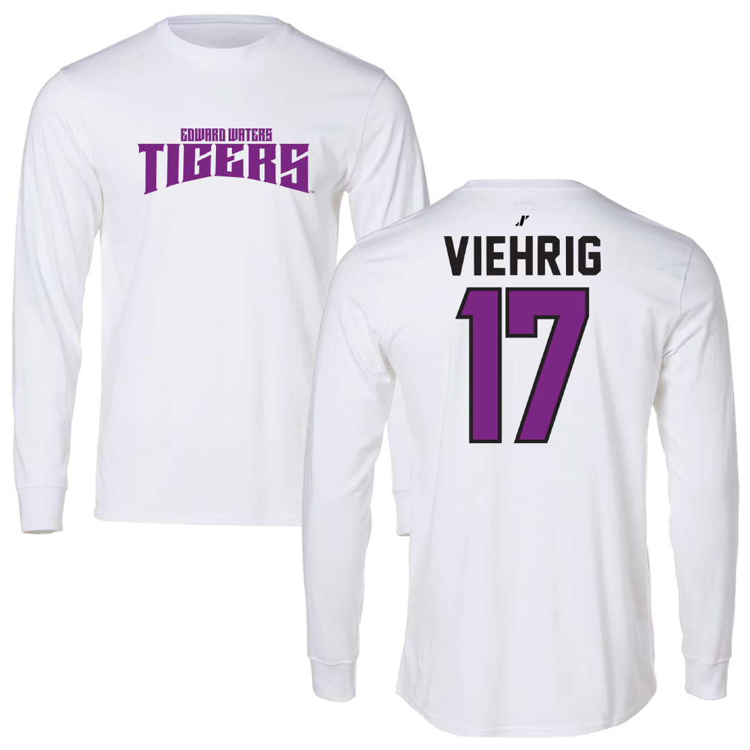 Edward Waters University Soccer White Classic Performance Long Sleeve - #17 Lara Viehrig