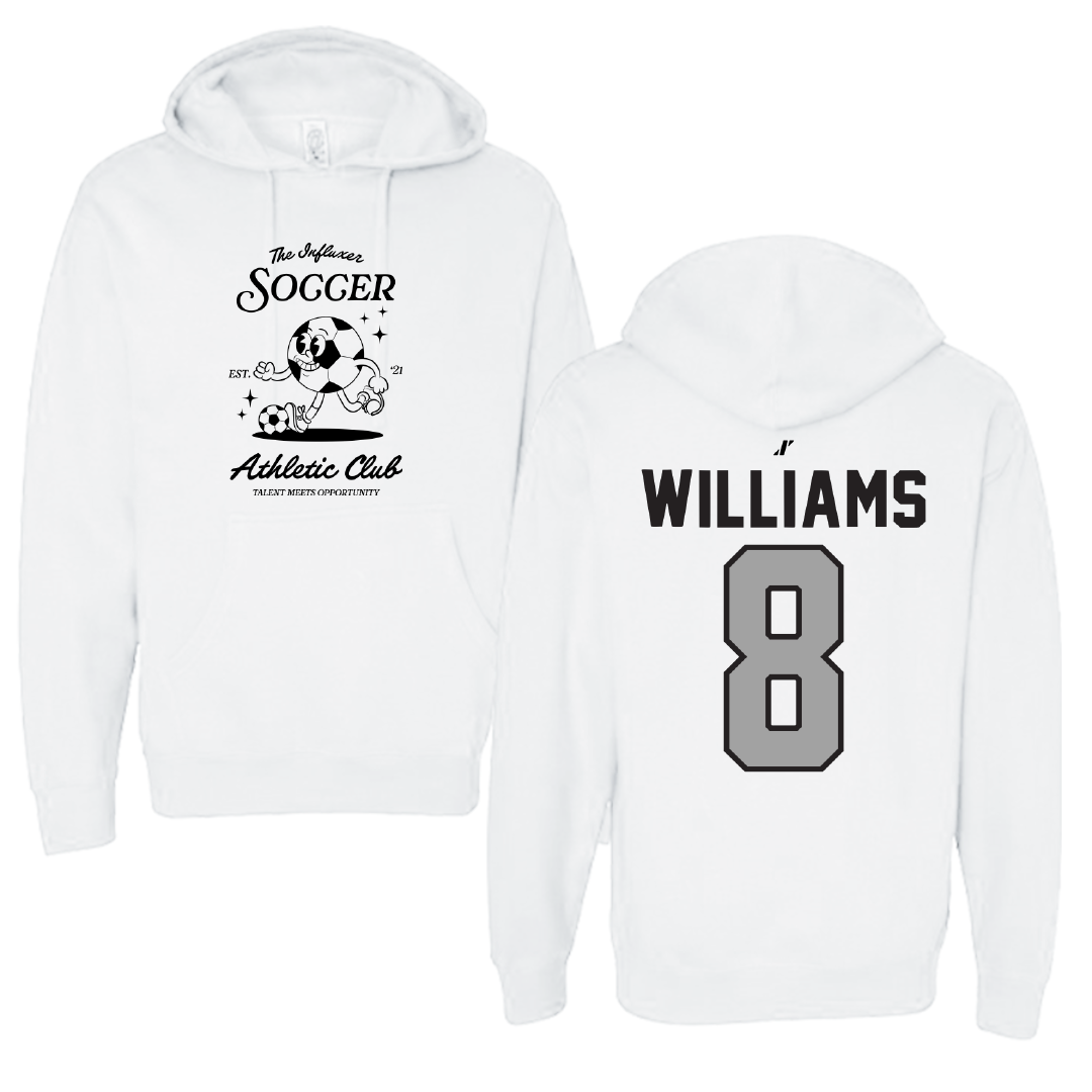 Soccer White Influxer Athletic Club Hoodie - #8 Kaya Williams